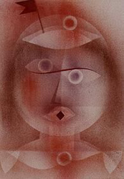 The Mask with the Flag Paul Klee